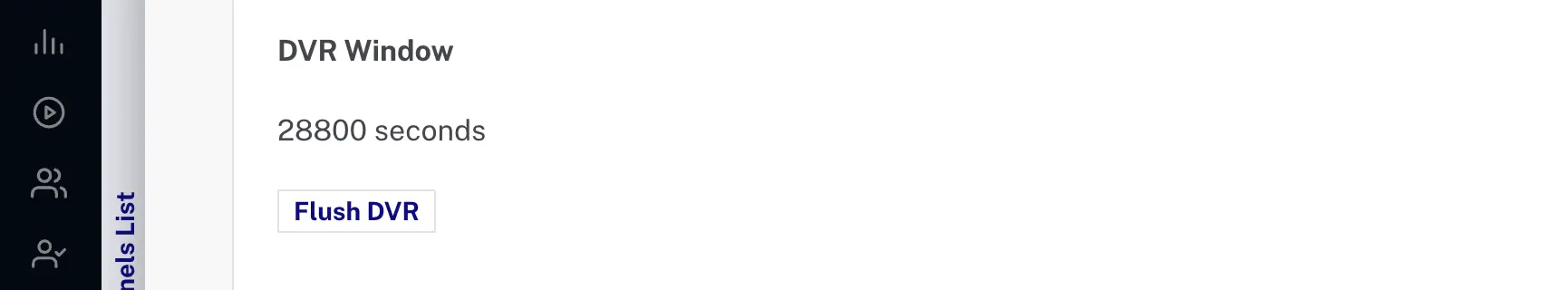 Flush DVR Button